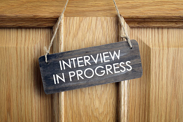 Interview in progress sign